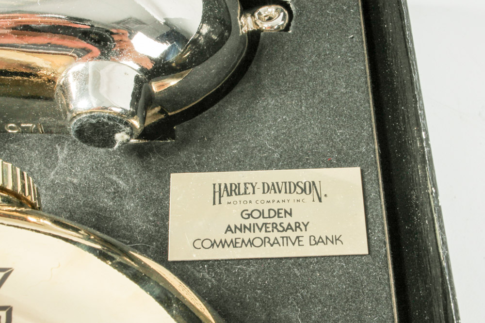 Pair of Harley-Davidson Commemorative Piggy Banks