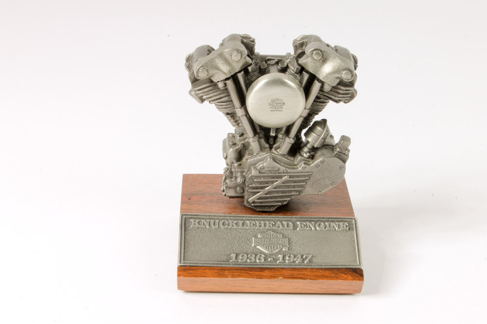 Collection of Pewter Harley-Davidson Model Engines