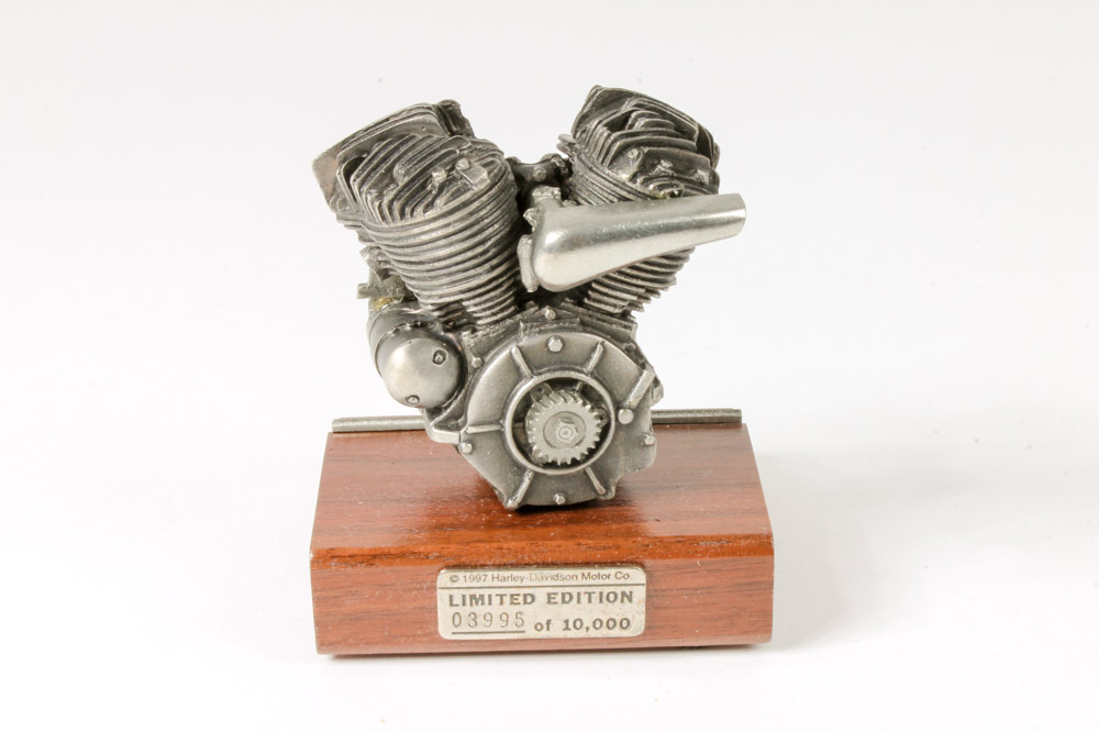 Collection of Pewter Harley-Davidson Model Engines