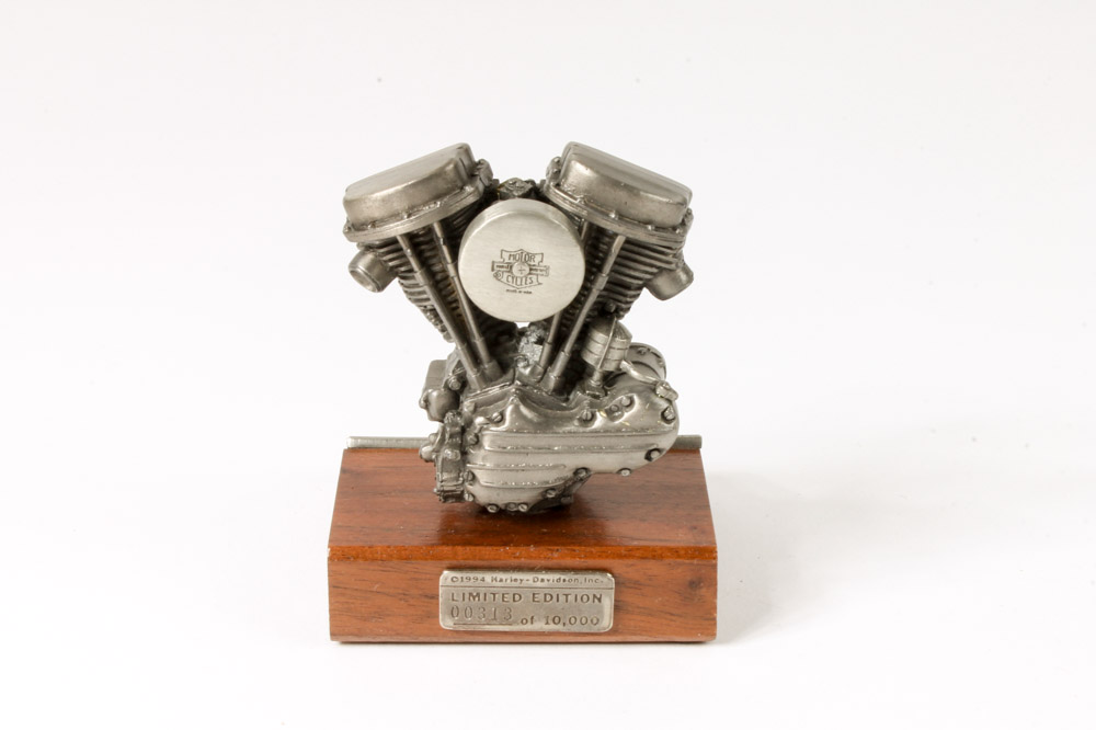 Collection of Pewter Harley-Davidson Model Engines