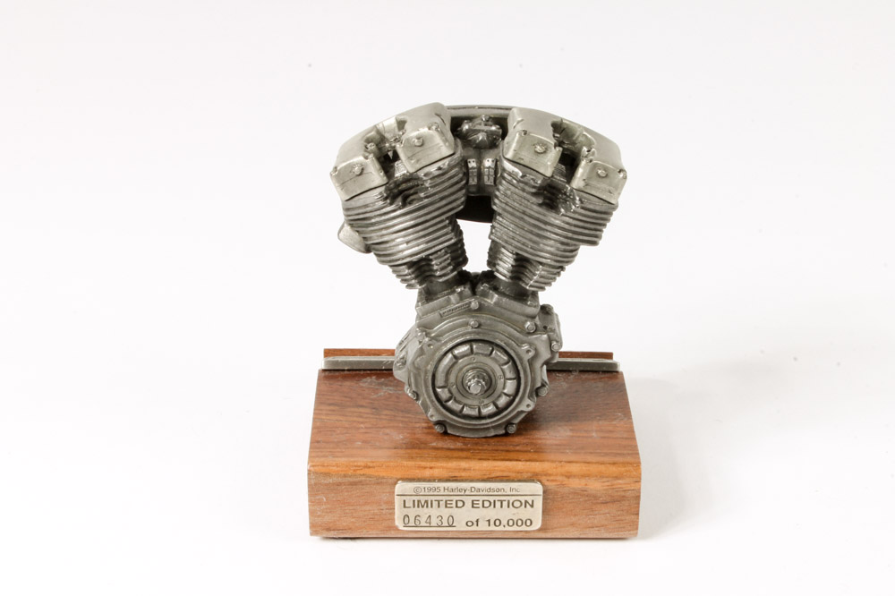 Collection of Pewter Harley-Davidson Model Engines