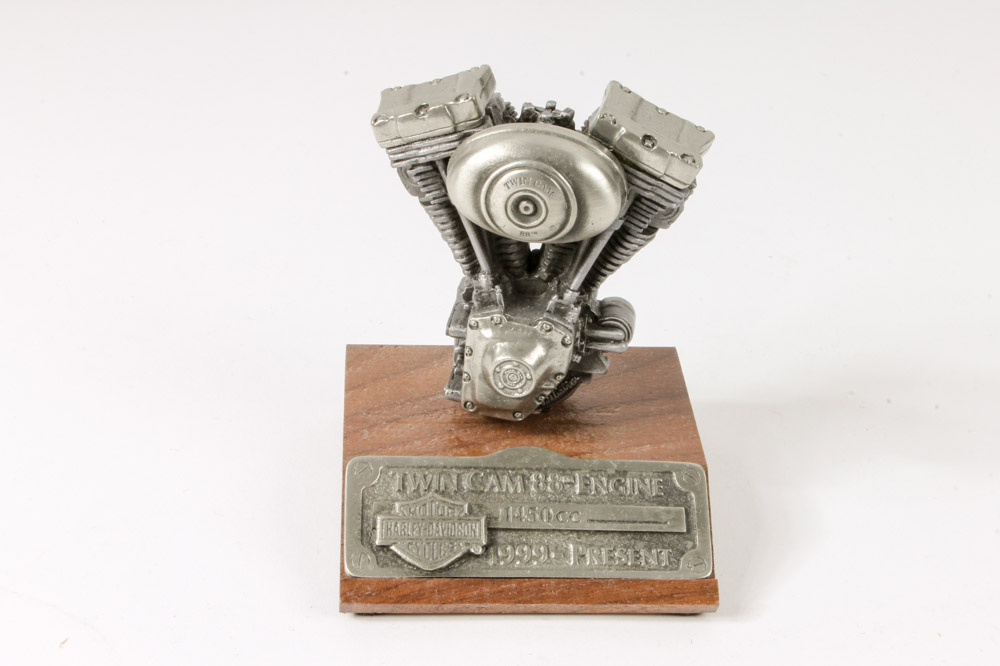 Collection of Pewter Harley-Davidson Model Engines
