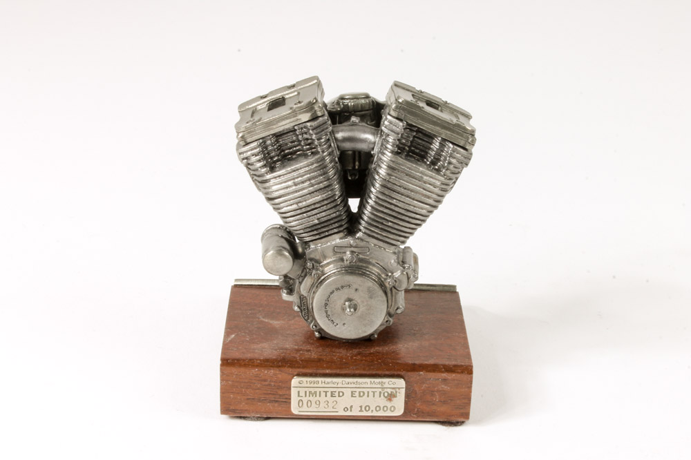 Collection of Pewter Harley-Davidson Model Engines