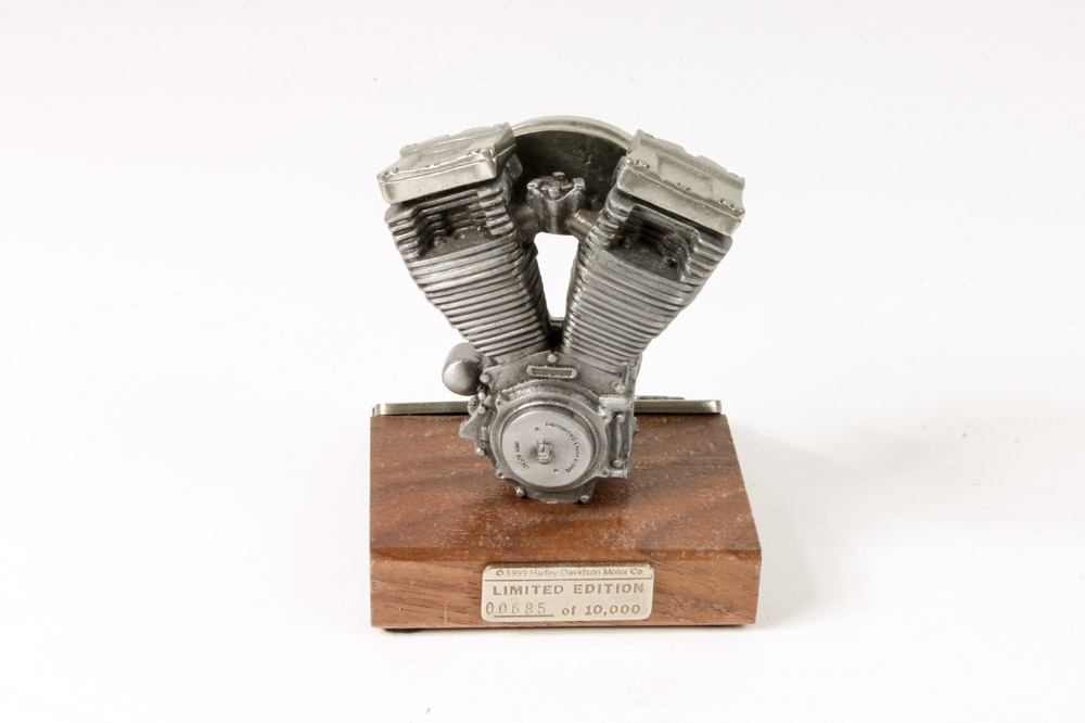Collection of Pewter Harley-Davidson Model Engines