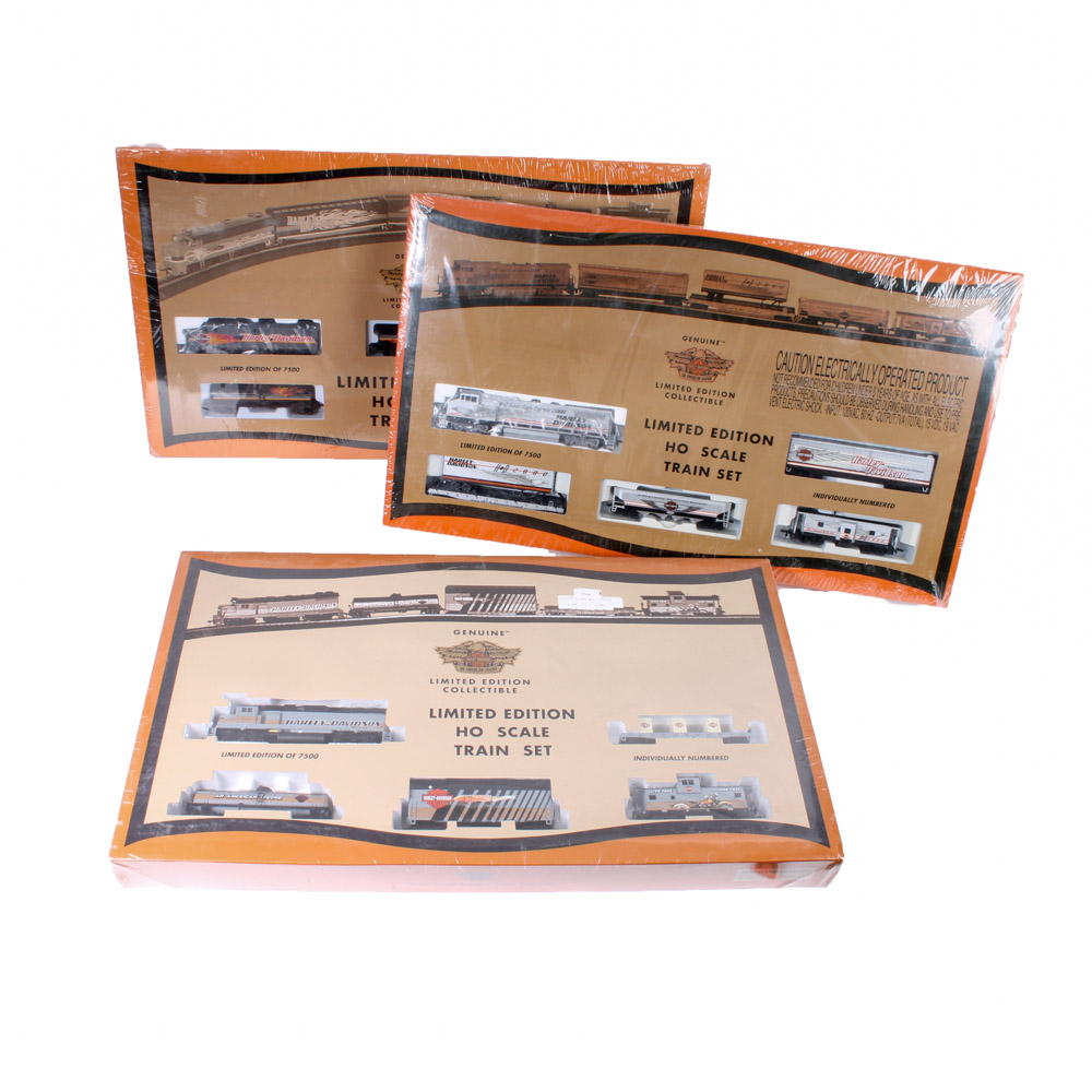 Collection of HO-Scale Harley-Davidson Model Trains