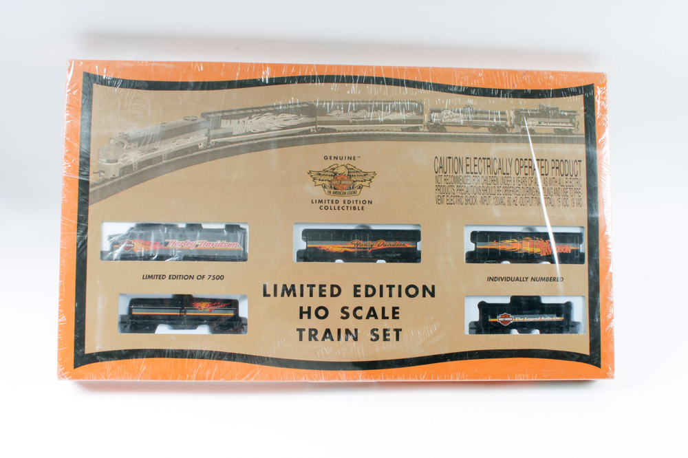Collection of HO-Scale Harley-Davidson Model Trains