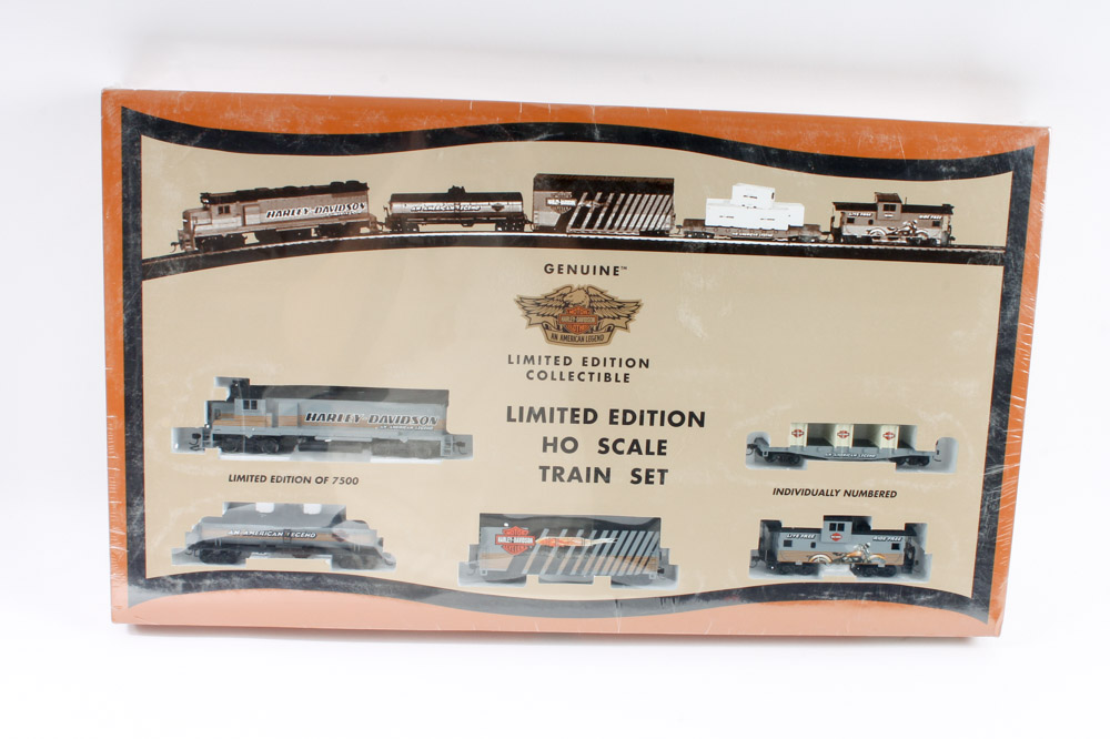 Collection of HO-Scale Harley-Davidson Model Trains