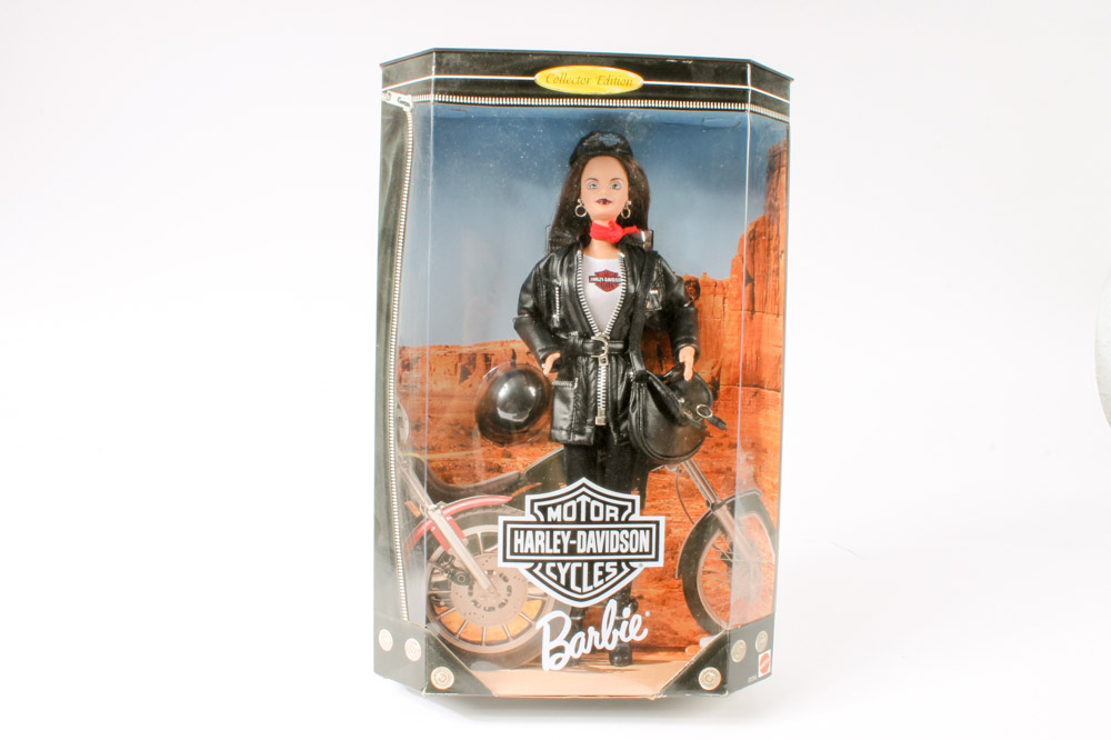 Three Harley-Davidson Edition Mattel Barbie® and Ken® Dolls