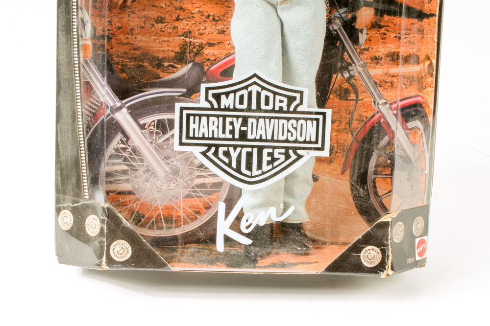Three Harley-Davidson Edition Mattel Barbie® and Ken® Dolls
