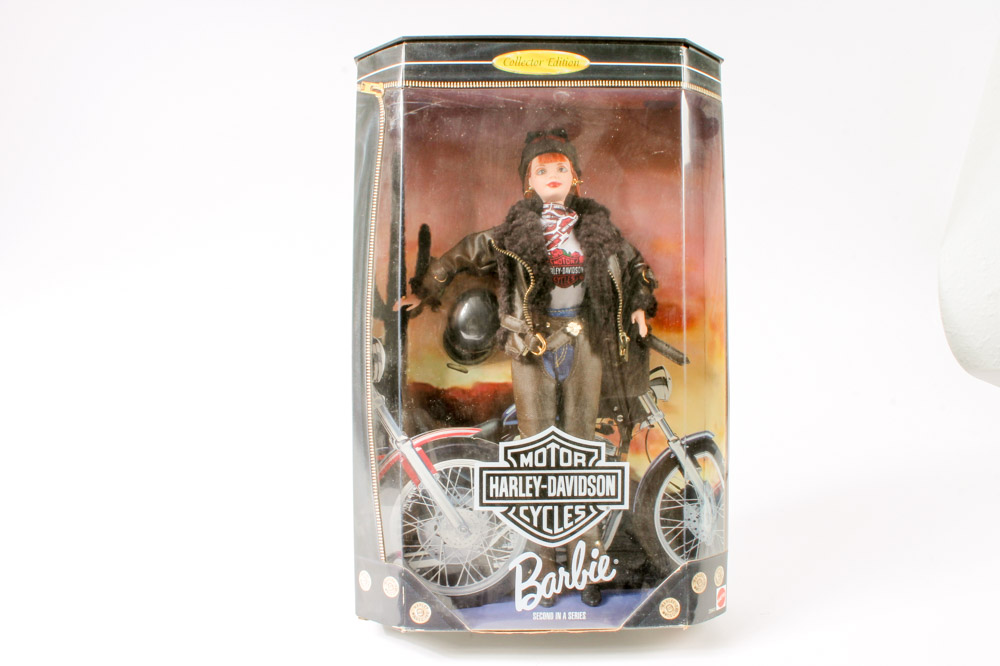 Three Harley-Davidson Edition Mattel Barbie® and Ken® Dolls