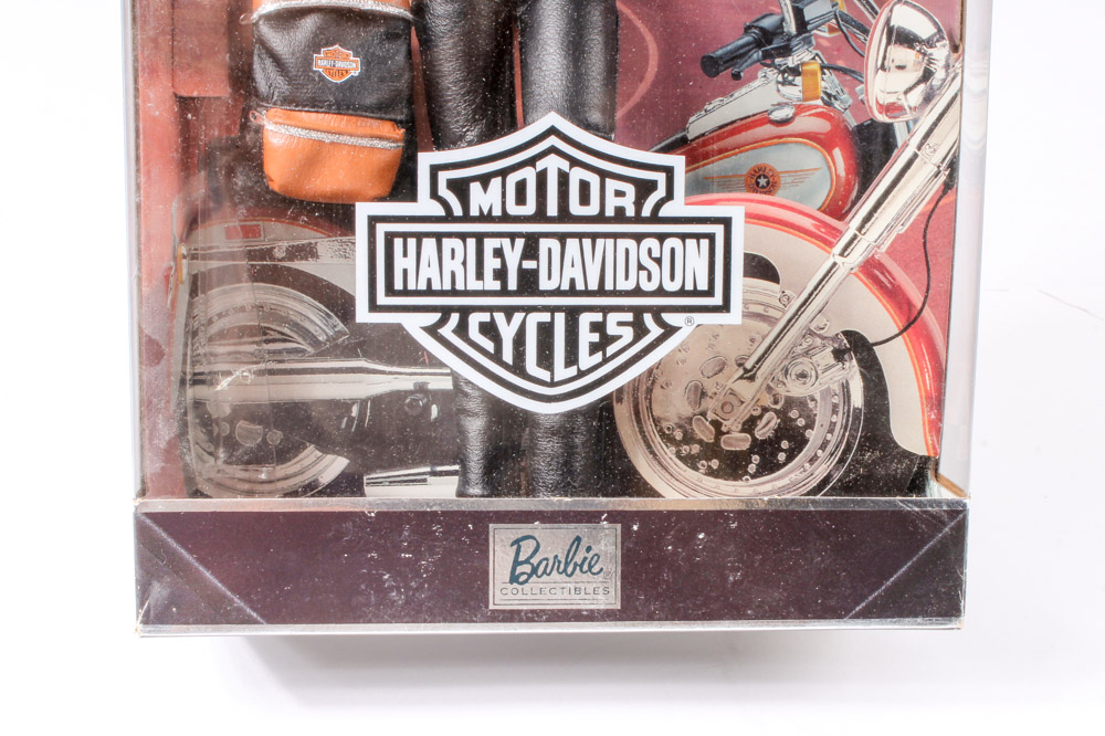 Variety of Four Mattel Ken® and Barbie® Harley-Davidson Collectible Dolls