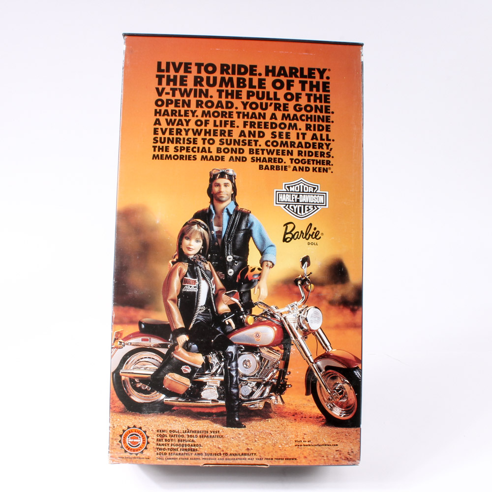Variety of Four Mattel Ken® and Barbie® Harley-Davidson Collectible Dolls