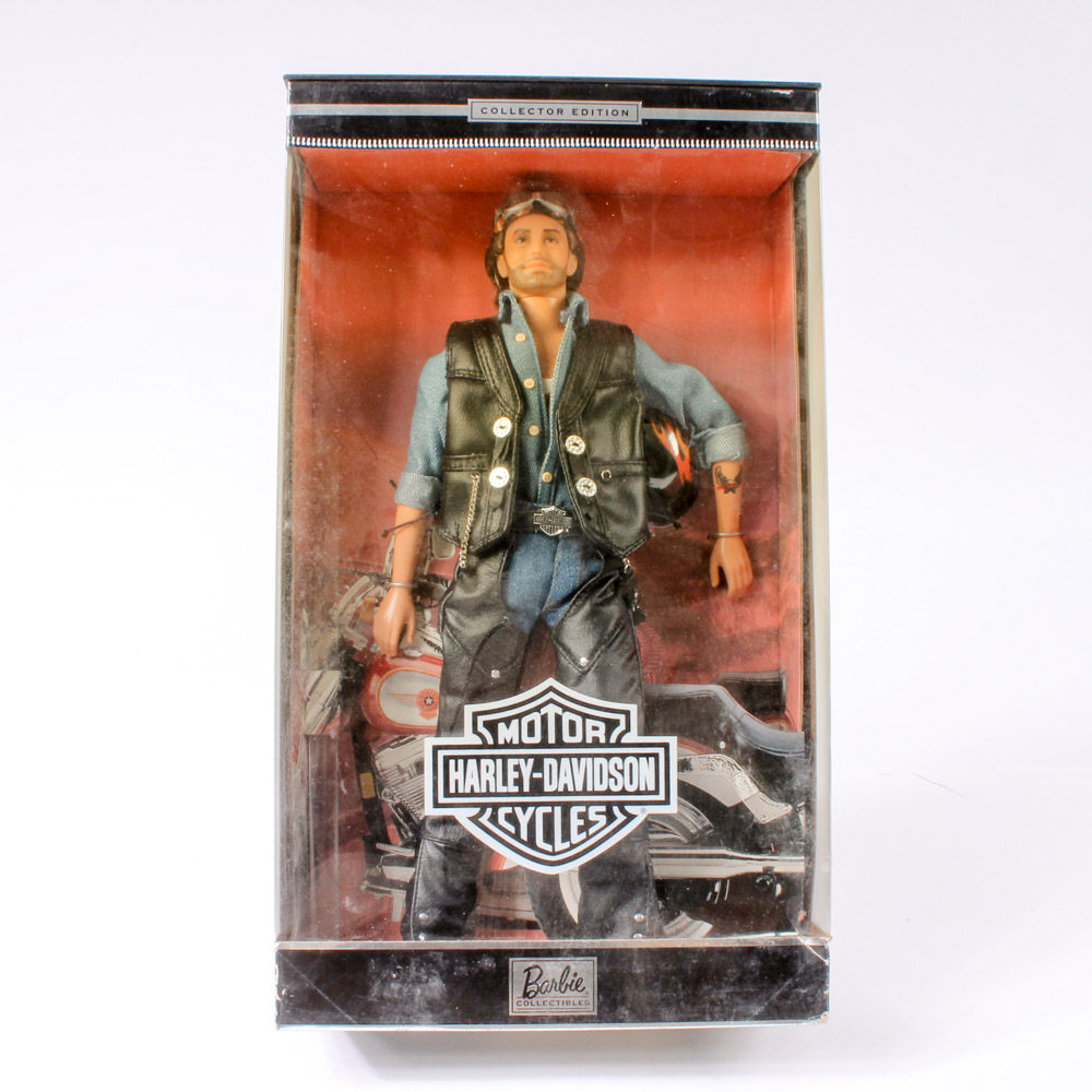 Variety of Four Mattel Ken® and Barbie® Harley-Davidson Collectible Dolls