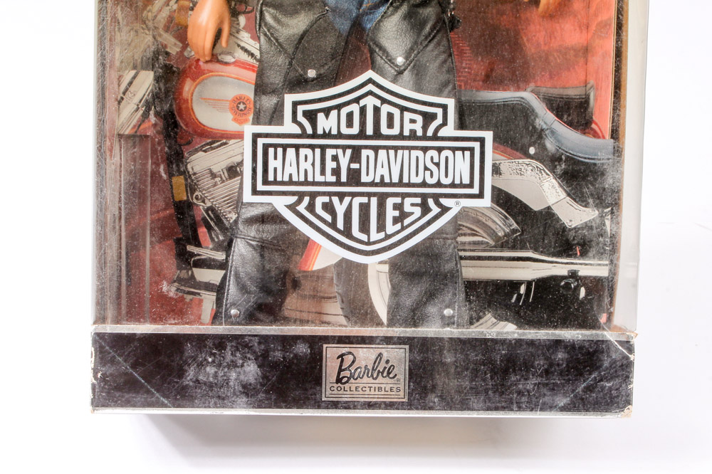 Variety of Four Mattel Ken® and Barbie® Harley-Davidson Collectible Dolls
