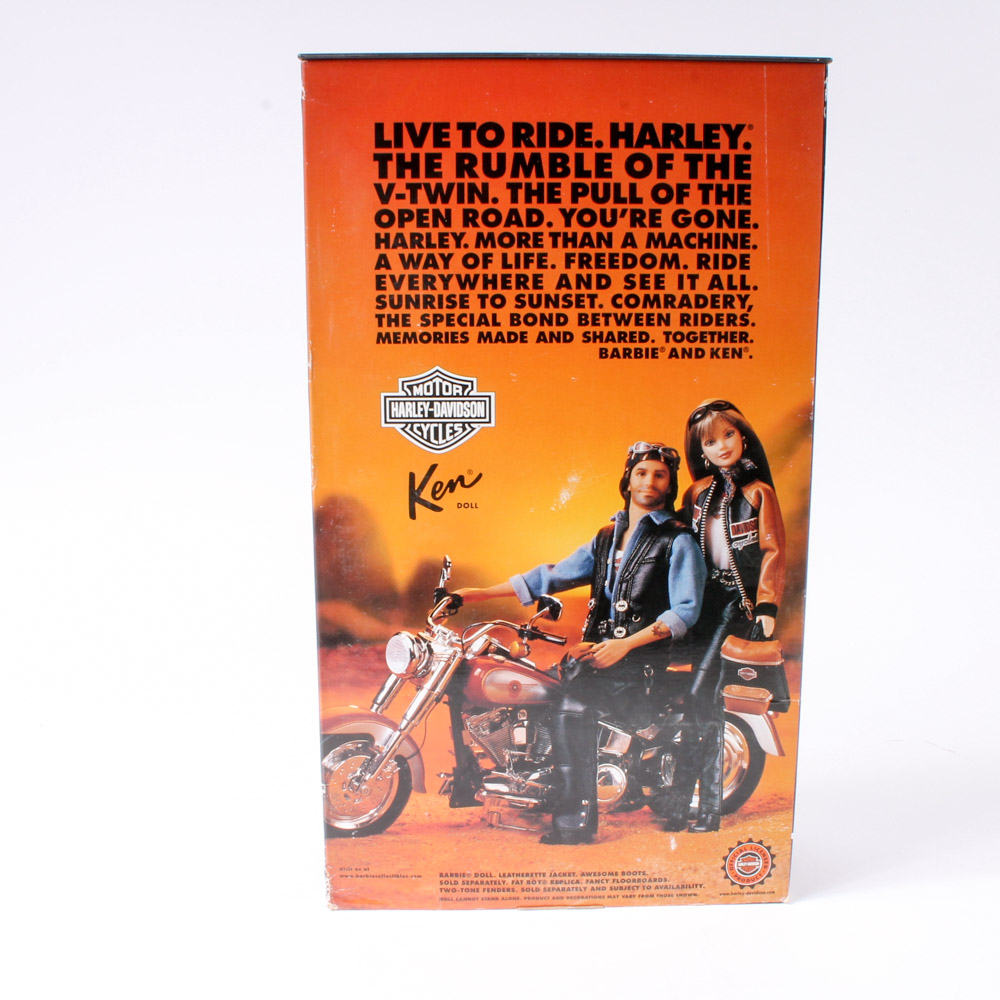 Variety of Four Mattel Ken® and Barbie® Harley-Davidson Collectible Dolls