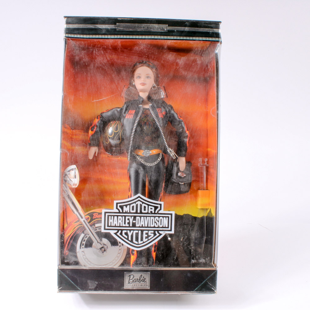 Variety of Four Mattel Ken® and Barbie® Harley-Davidson Collectible Dolls