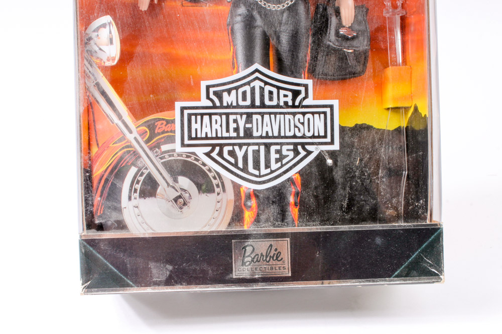 Variety of Four Mattel Ken® and Barbie® Harley-Davidson Collectible Dolls