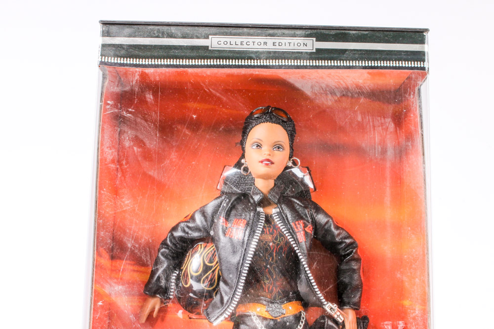 Variety of Four Mattel Ken® and Barbie® Harley-Davidson Collectible Dolls