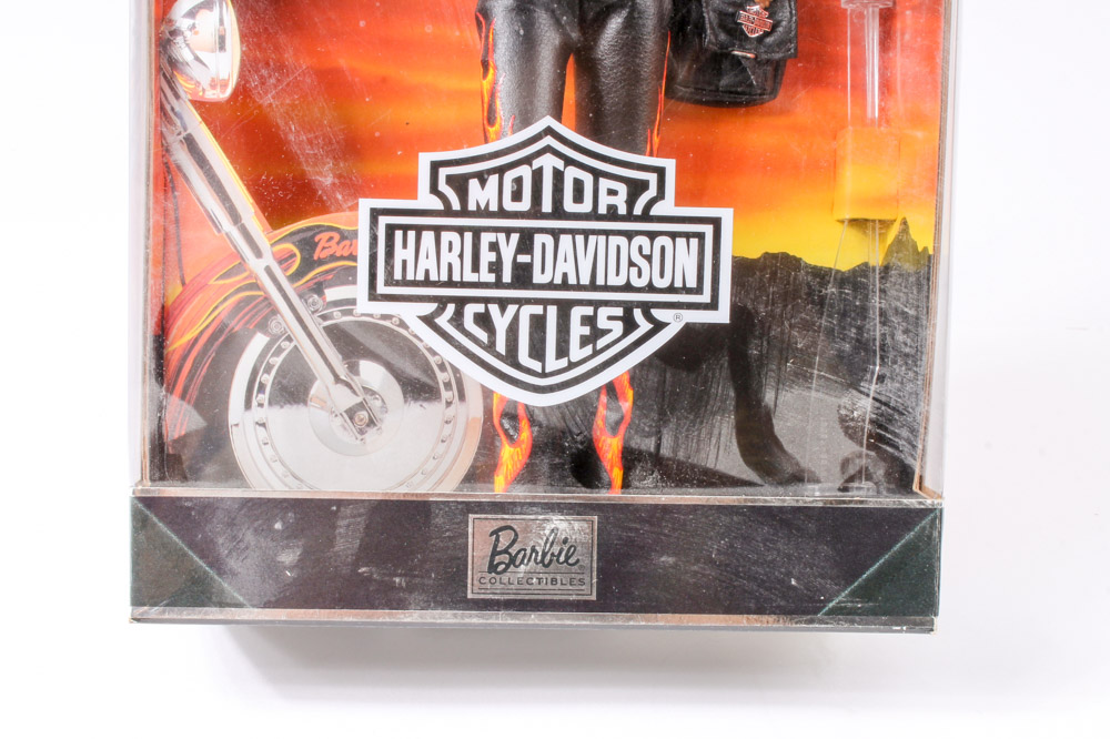 Variety of Four Mattel Ken® and Barbie® Harley-Davidson Collectible Dolls