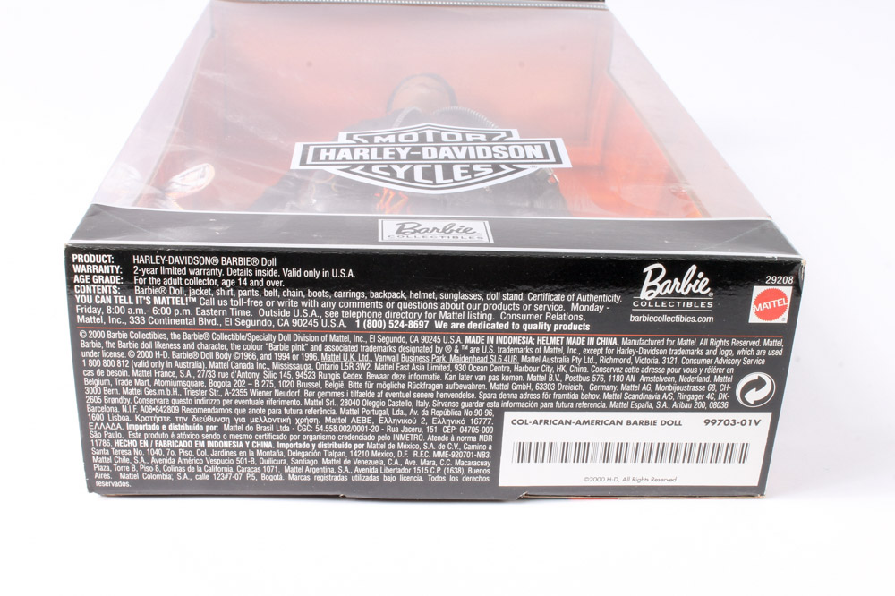 Variety of Four Mattel Ken® and Barbie® Harley-Davidson Collectible Dolls