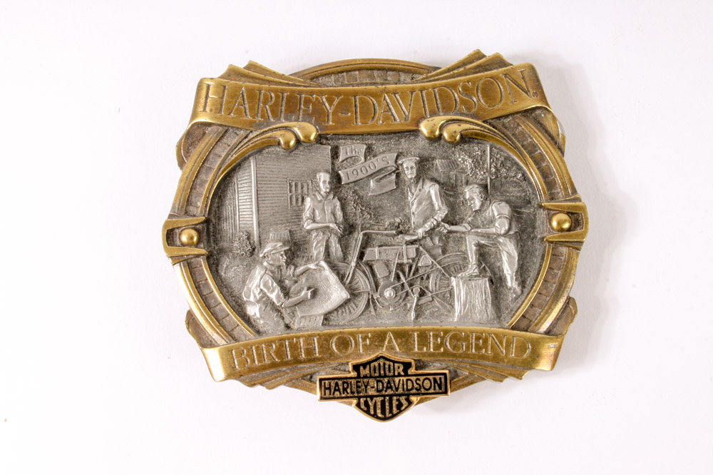 Group of Limited Edition Harley-Davidson Commemorative Belt Buckles
