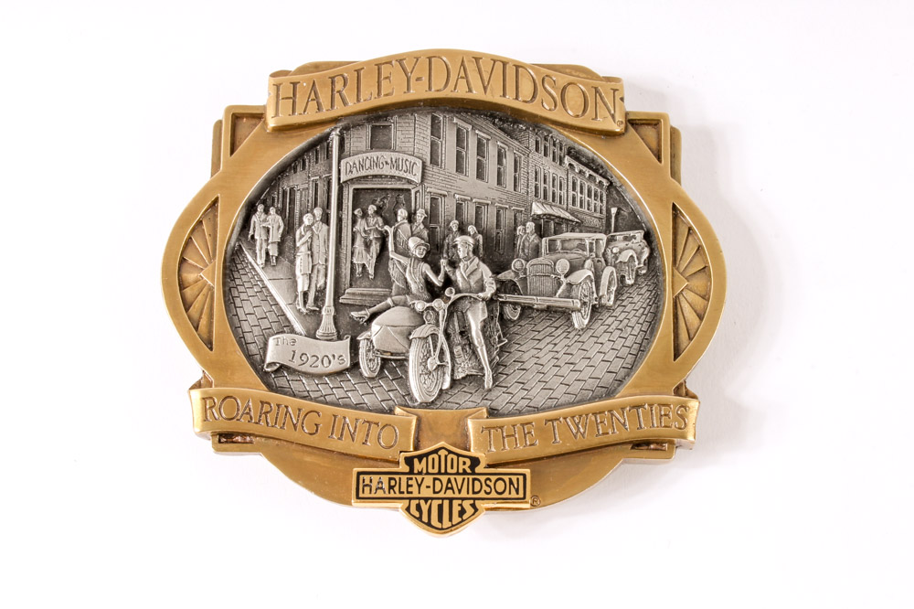 Group of Limited Edition Harley-Davidson Commemorative Belt Buckles