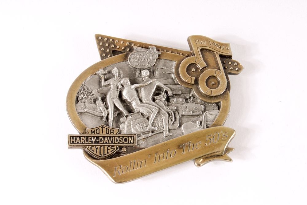 Group of Limited Edition Harley-Davidson Commemorative Belt Buckles