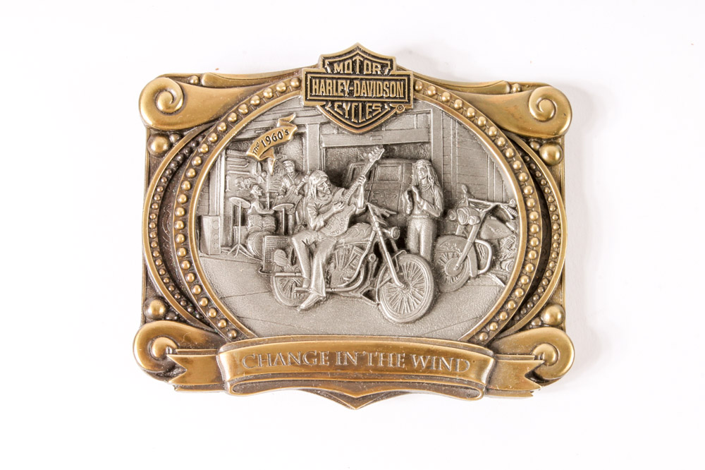 Group of Limited Edition Harley-Davidson Commemorative Belt Buckles