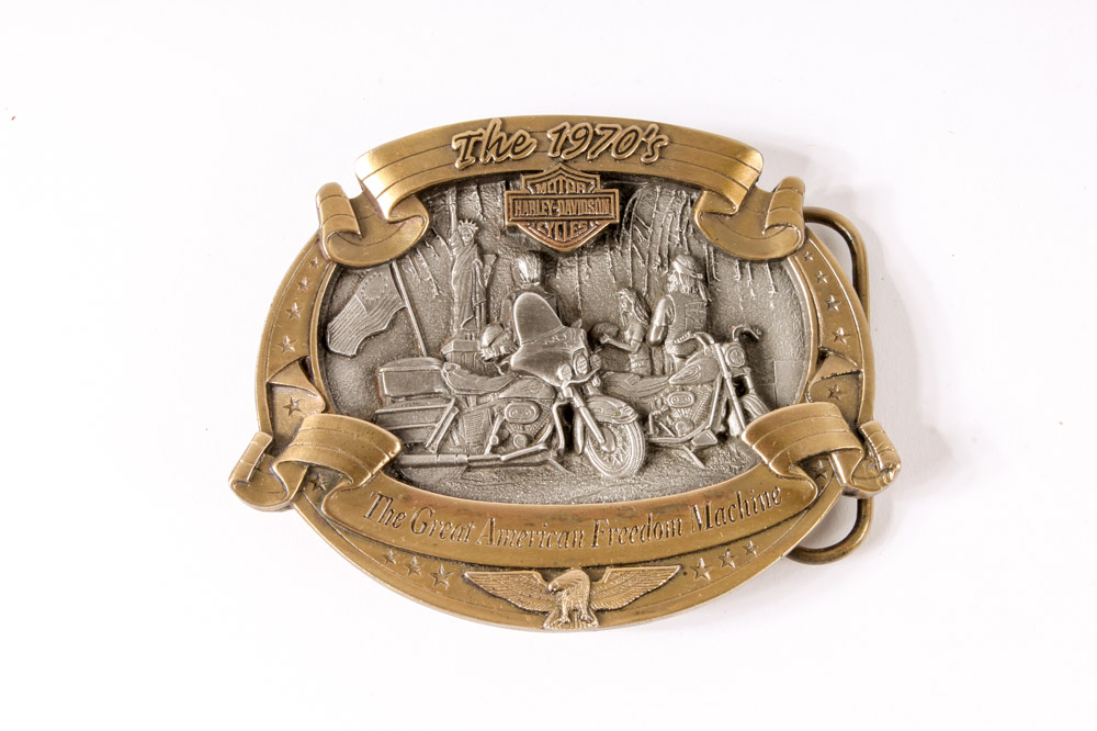 Group of Limited Edition Harley-Davidson Commemorative Belt Buckles