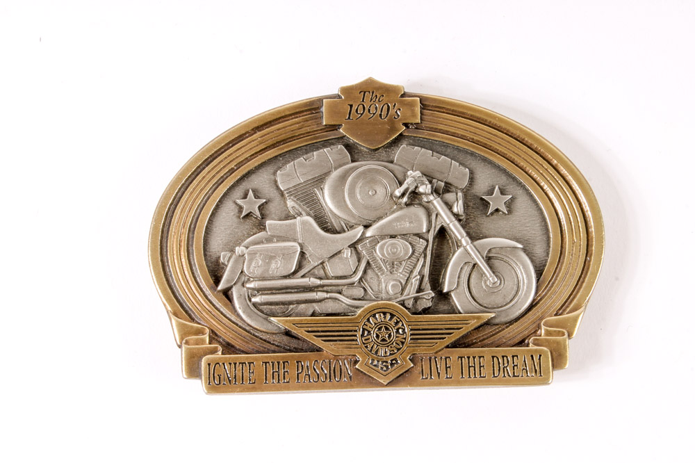 Group of Limited Edition Harley-Davidson Commemorative Belt Buckles