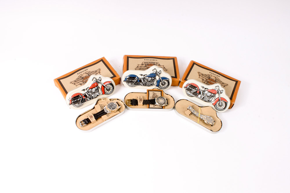 Group of Limited Edition Harley-Davidson Commemorative Belt Buckles