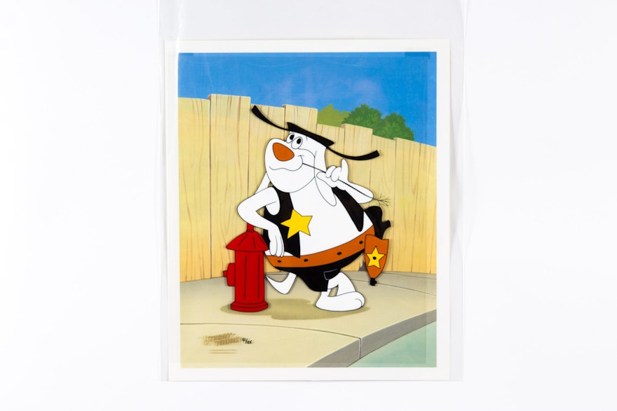 Hand-Painted Terry Tunes "Deputy Dog" Animation Cel