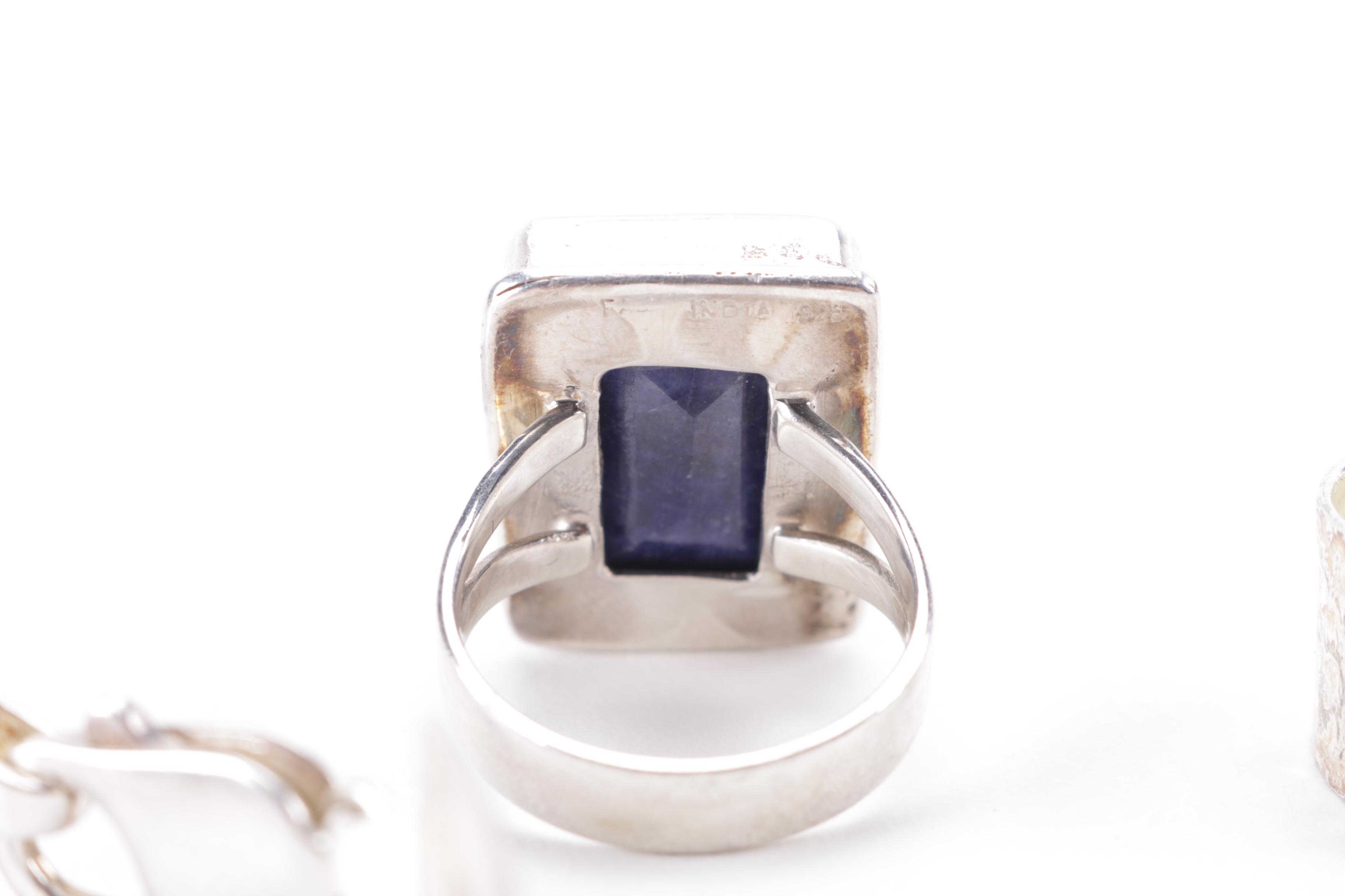 Sterling Silver Rings and Bracelet