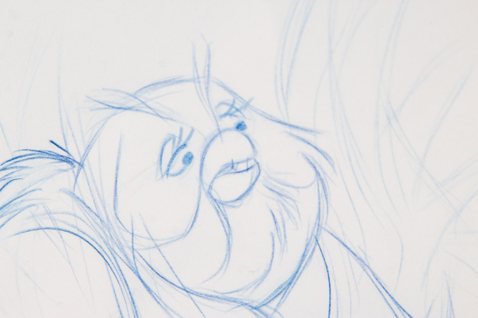 Original Big Mama "The Fox and the Hound" (1981) Production Animation Sketch