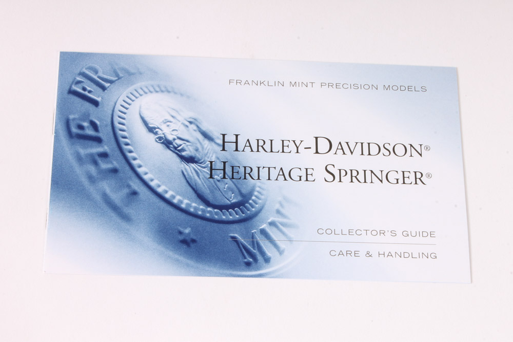 Franklin Mint Harley-Davidson Heritage Springer Model Motorcycle