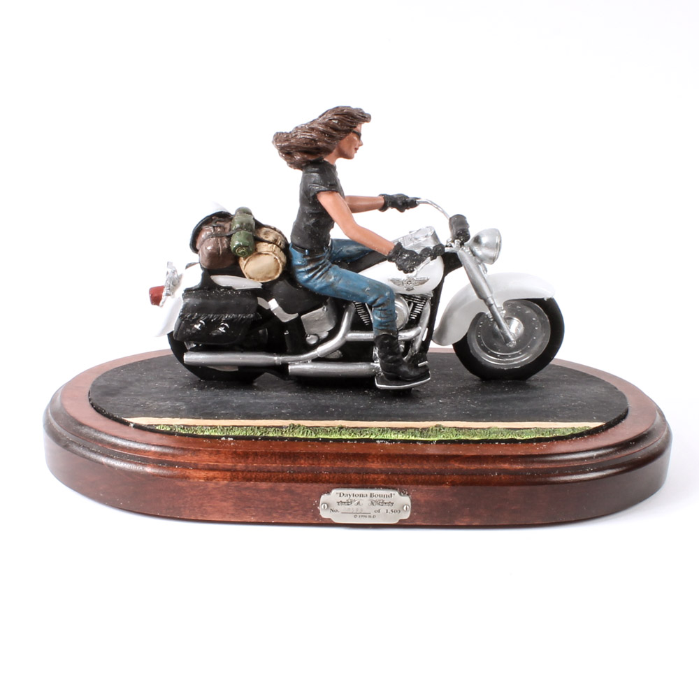 "Daytona Bound" Limited Edition Hand-Painted Figurine by Harley-Davidson