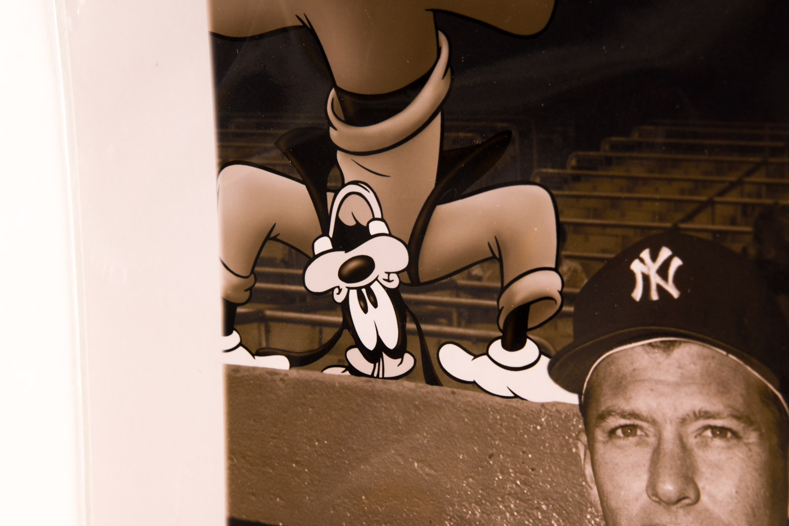 Mickey Mantle Themed "Mickey and the Mick" Disney Fuji Crystal Archival Photograph