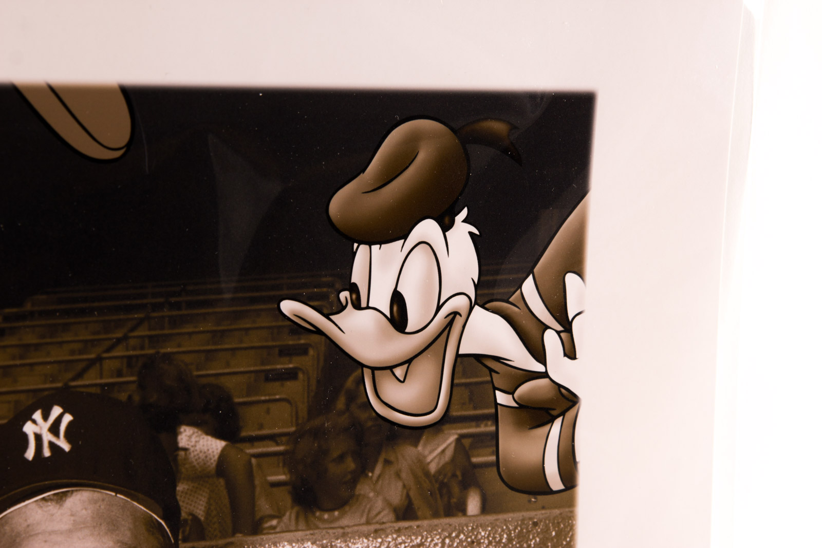 Mickey Mantle Themed "Mickey and the Mick" Disney Fuji Crystal Archival Photograph