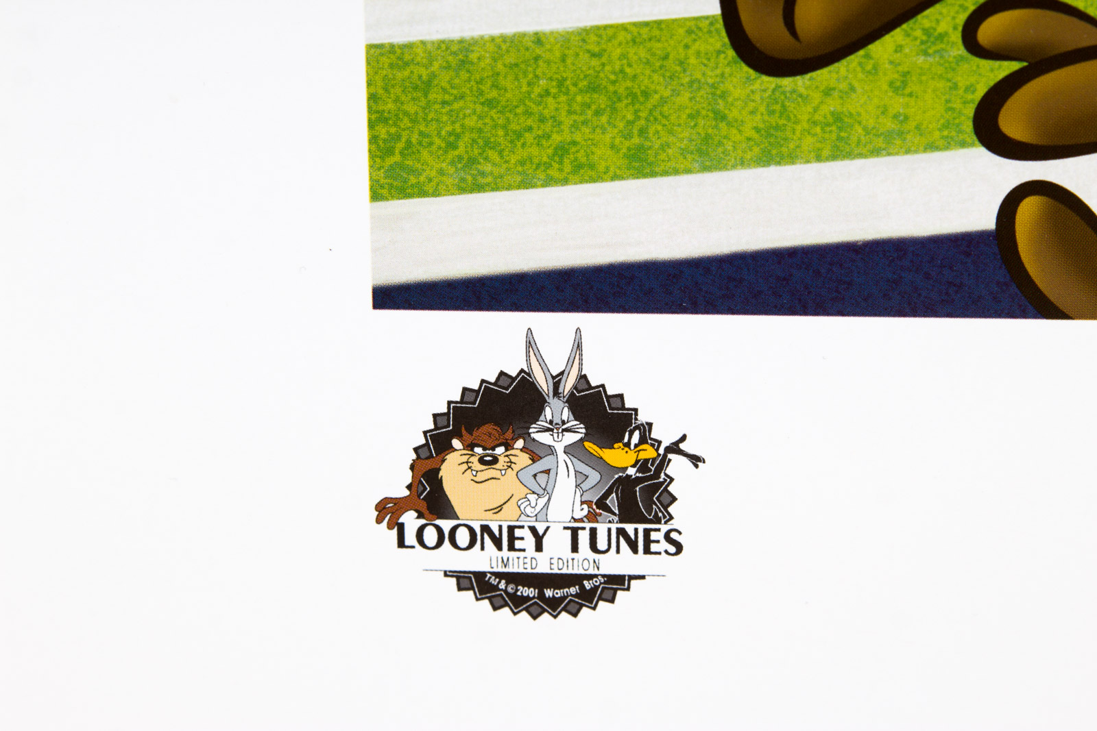Michigan Wolverine Football Themed Looney Tunes "Touchdown Taz" Lithograph