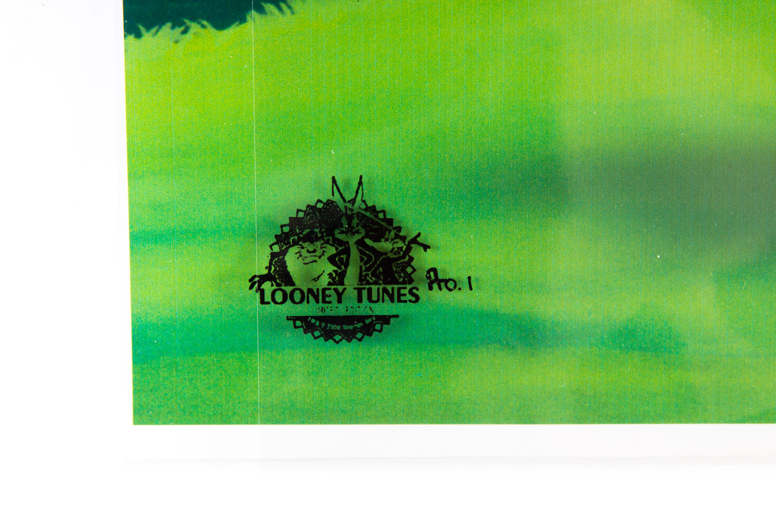 Hand-Painted Golf Themed Tasmanian Devil "Tee-Off Taz" Prototype Animation Cel