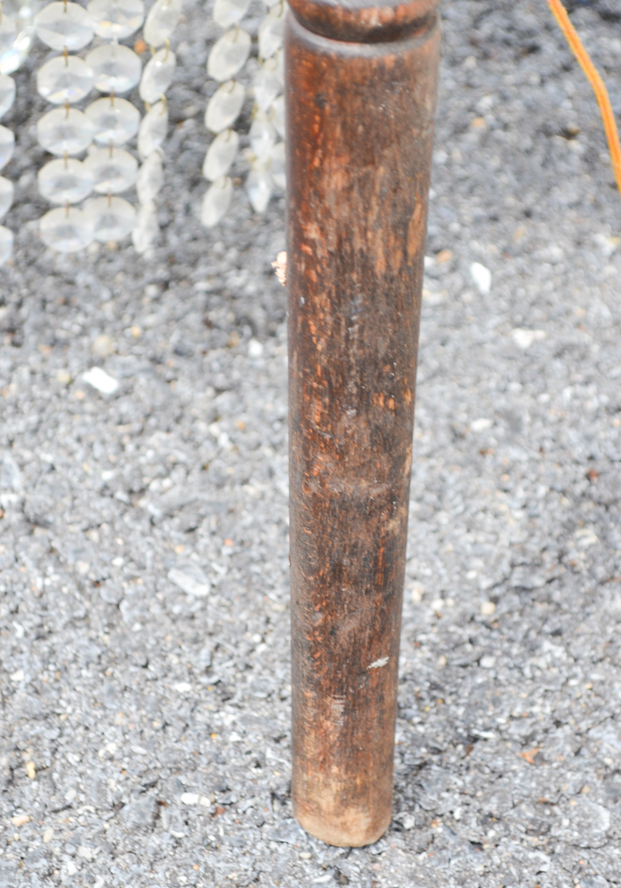 Stool With Attached Chandelier