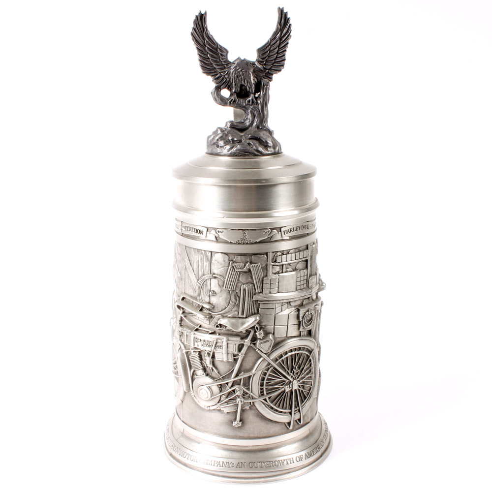 German Pewter Harley-Davidson Stein by GERZ