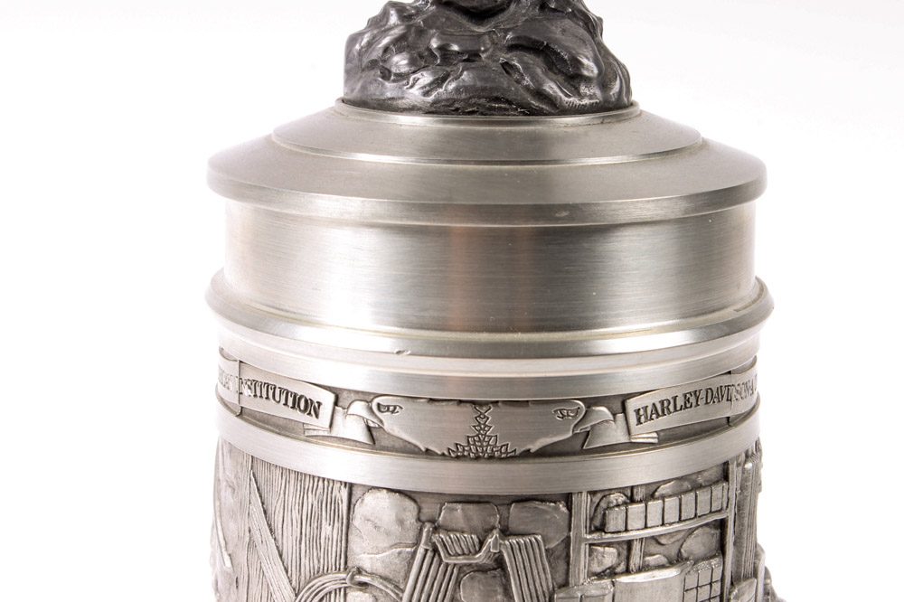 German Pewter Harley-Davidson Stein by GERZ