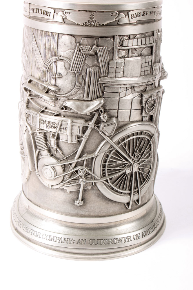 German Pewter Harley-Davidson Stein by GERZ