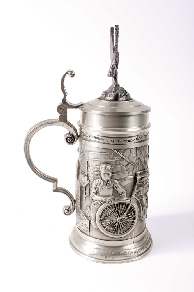 German Pewter Harley-Davidson Stein by GERZ