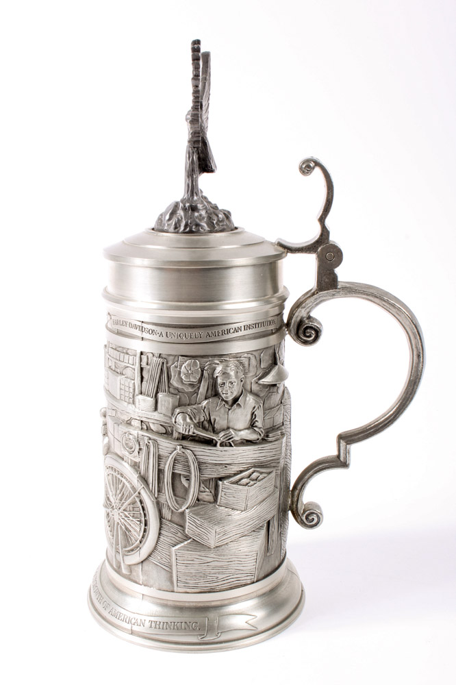 German Pewter Harley-Davidson Stein by GERZ