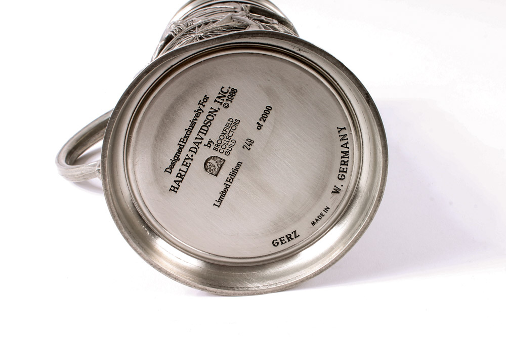 German Pewter Harley-Davidson Stein by GERZ