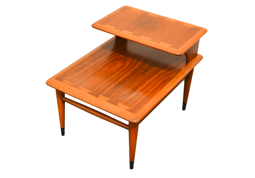 Mid Century Modern "Acclaim" Stepback Lamp Table by Lane