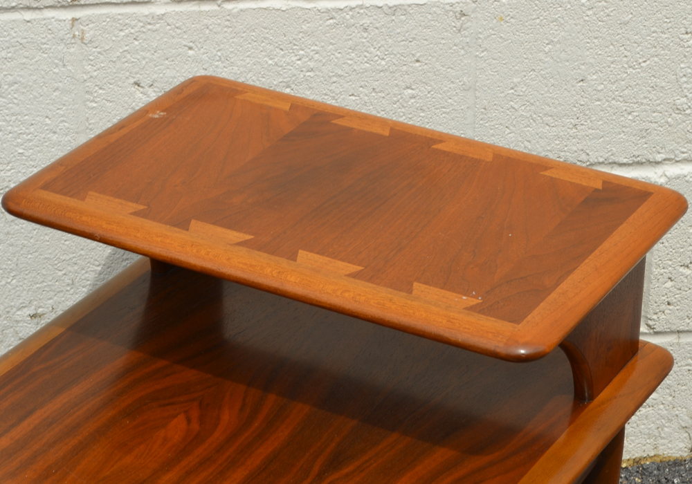 Mid Century Modern "Acclaim" Stepback Lamp Table by Lane