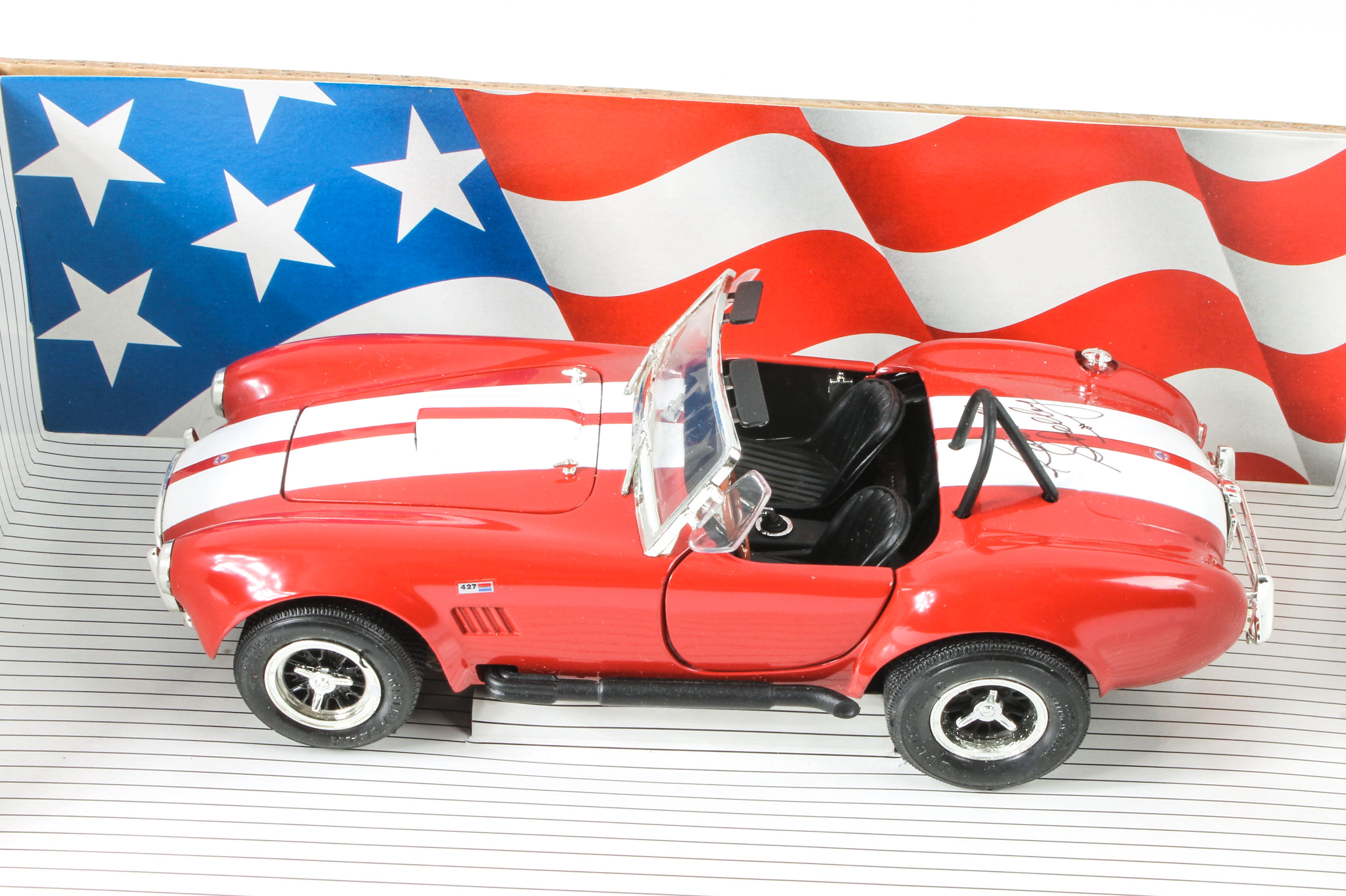 Carroll Shelby Autographed 1/18" Scale Model Shelby Cobra 427 S/C